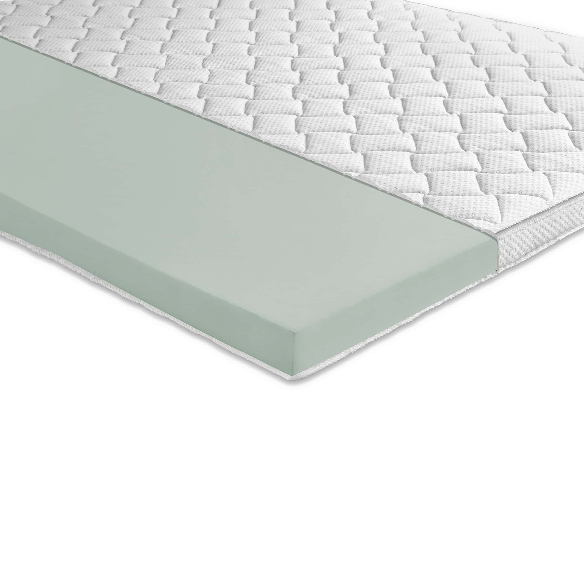 Luxe Koudschuim Topper 120 X 200 Cm - 4 Cm Dik, Wasbare Tijk, H2/H3 Hardheid