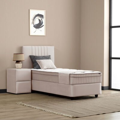 Opbergbed Clara beige 1-persoons