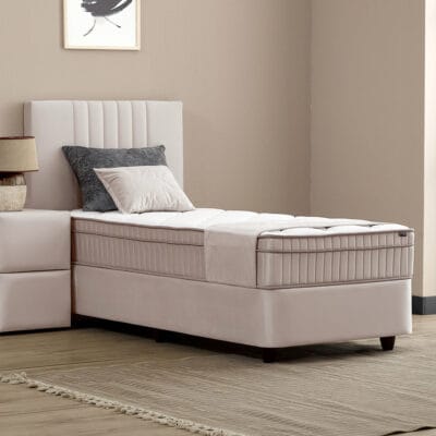 Opbergbed Clara beige 1-persoons