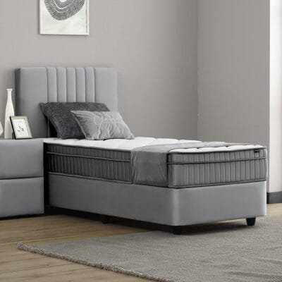 Opbergbed Clara grijs 1-persoons