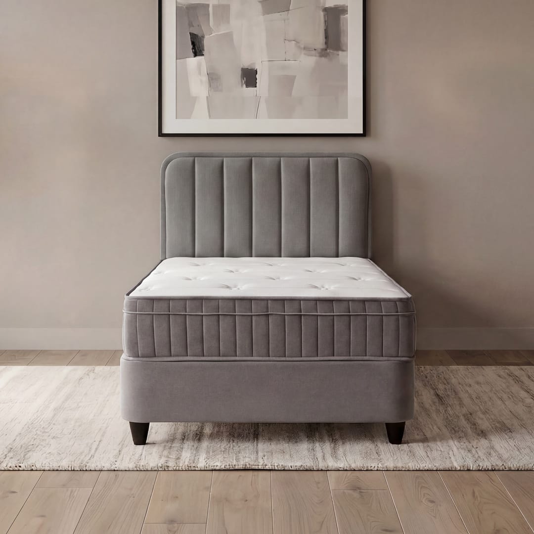 Opbergbed Liona Grijs 1-Persoons - Afbeelding 4