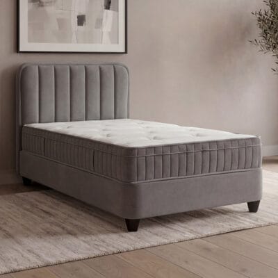Opbergbed Liona Grijs 1-Persoons