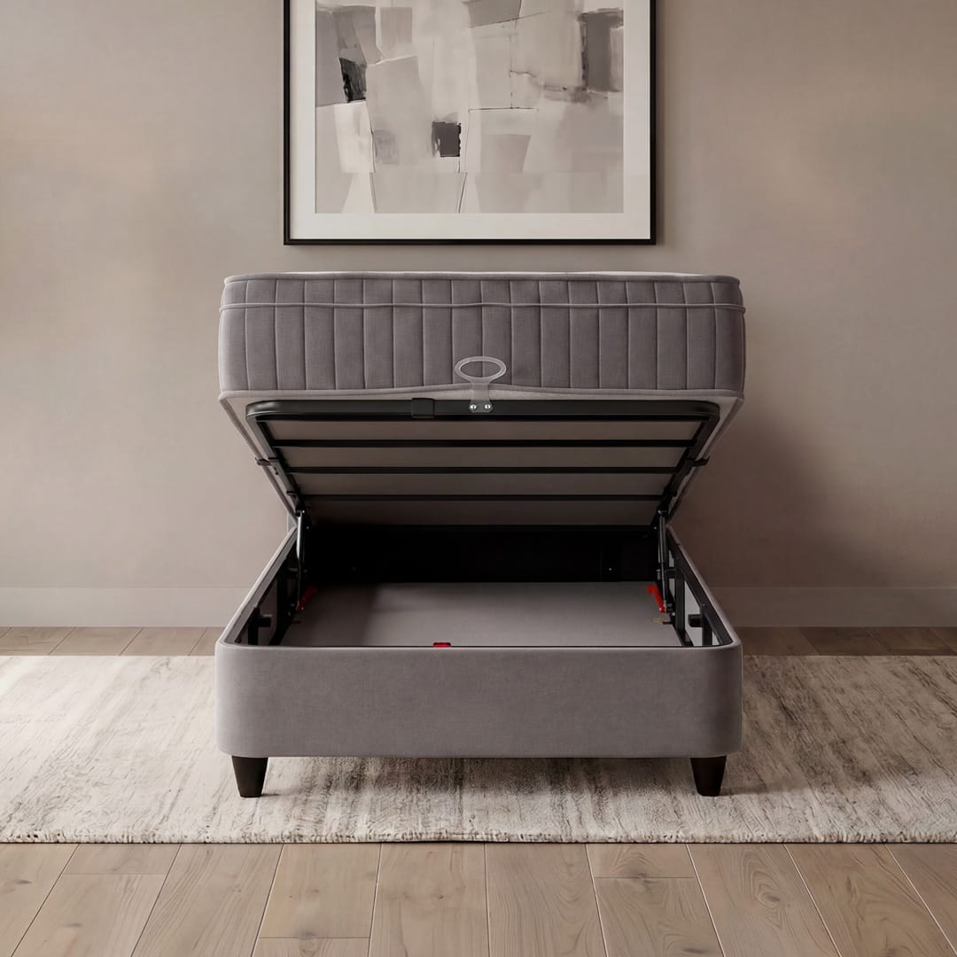 Opbergbed Liona Grijs 1-Persoons - Afbeelding 5